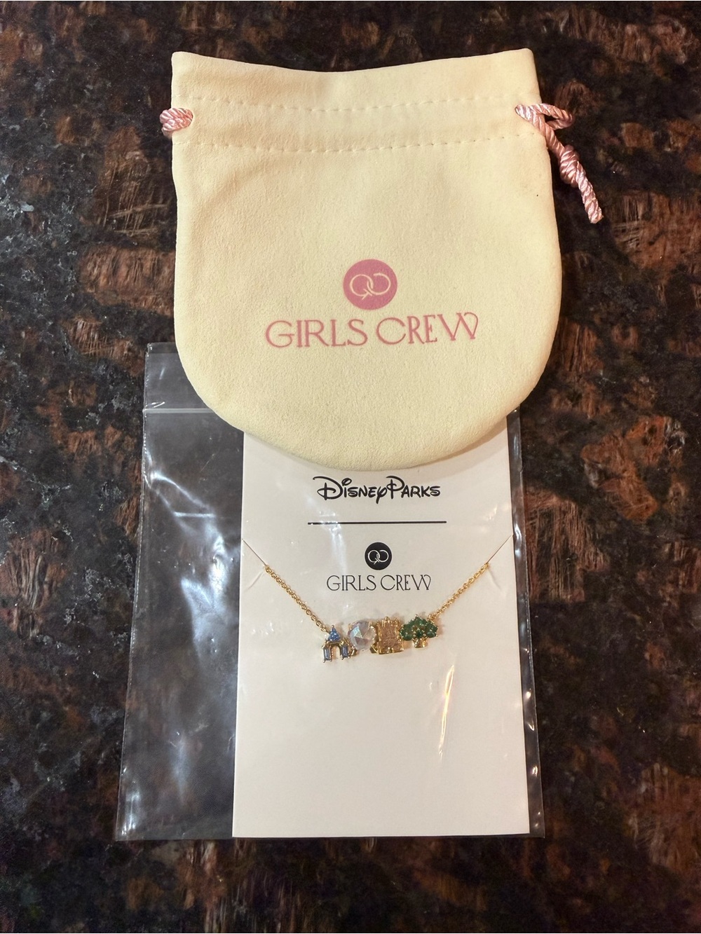 Disney Girls Crew Four Parks Necklace